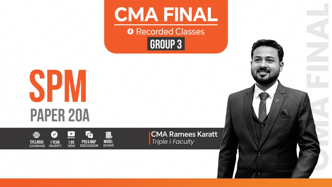 CMA Final - SPM & BV - Paper 20 A